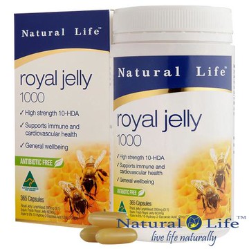 (即期良品)澳洲Natural Life頂級蜂王漿(365顆)- 效期至 : 2026年06月底