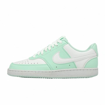 Nike 休閒鞋 W Court Vision LO NN 女鞋 綠 白 皮革 復古 DH3158-301
