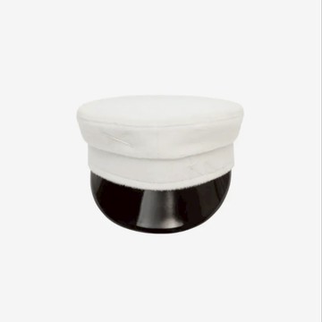 Ruslan Baginskiy RB字黑帽簷毛料軍帽/白色 - L