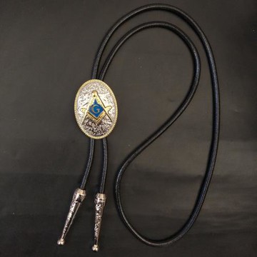 波洛領帶共濟會金屬文搖滾音樂皇冠鷹獅蠟繩2020韓版新款雕花吊墜