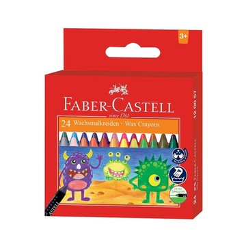 FABER-CASTELL 輝柏 大眼星球無毒蠟筆-24色/盒 120057