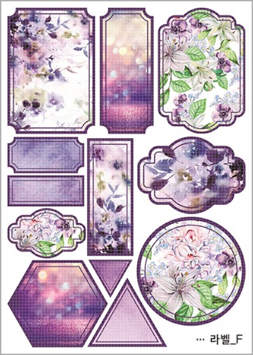 Pattern Line - F (blackraccoon) 復古拼貼設計紙貼