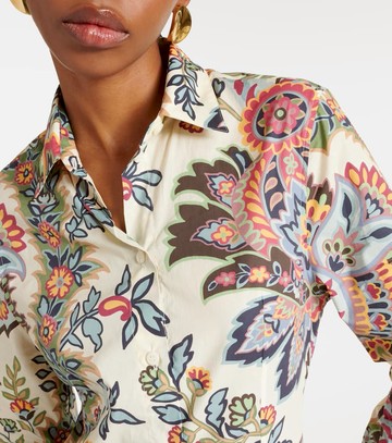 Etro Floral cotton-blend shirt