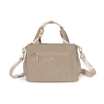 J II 手提包 茉莫多隔層防潑水手提斜背包-煙燻灰-7008-31