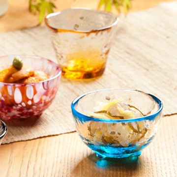 日本津輕 手作清酒杯50ml / 共2款 藍金沙 弘前櫻