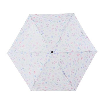 nifty colors 日本 Pokella 粉紫花海 玻璃纖維折疊傘/粉(口袋傘、迷你傘