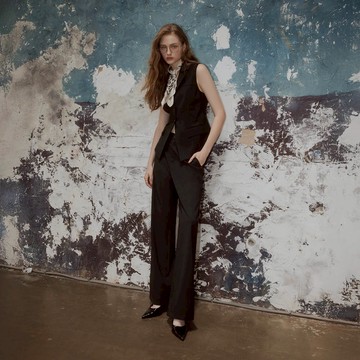 SO NICE 高智感不易皺彈力直筒寬褲