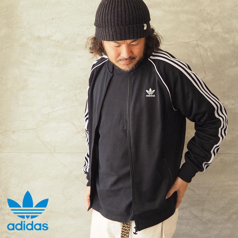 adidas originals SSTトラックジャケット ネイビー＆レッド - ジャージ