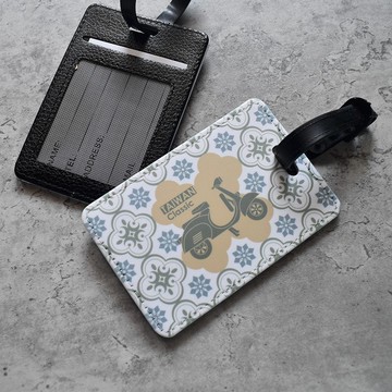 【桐鹿】海棠臺灣 皮革行李吊牌/證件套_經典偉士(明亮)