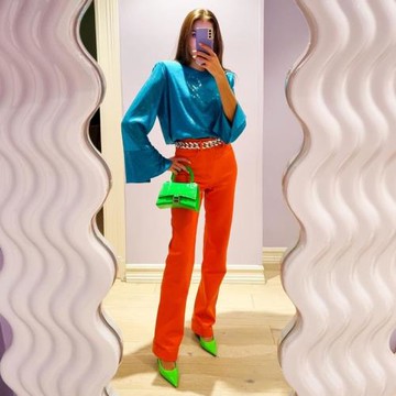 2025春新款名媛小香風藍色加密亮片性感洋氣百搭露背上衣打底衫女