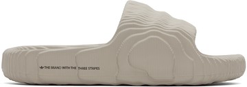adidas Originals 灰色 Adilette 22 拖鞋