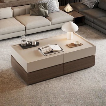 免運熱銷 速發 附發票 斗櫃 儲物櫃 三斗櫃 五斗櫃 九斗櫃 實木斗櫃 餐邊櫃 意式極簡茶幾客廳實木落地茶桌長方形胡桃木茶臺餐桌兩用 支持訂製