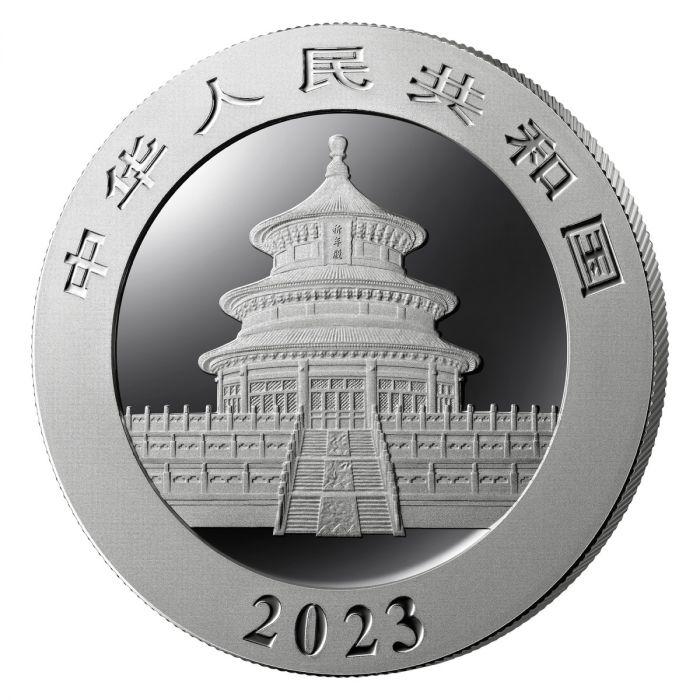 [保証書・カプセル付き] 2023年 (新品) 中国「パンダ」純銀 30グラム 銀貨