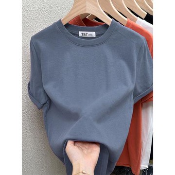 2025新款正肩短袖t恤女洋氣減齡棉質內搭打底衫春夏修身顯瘦上衣