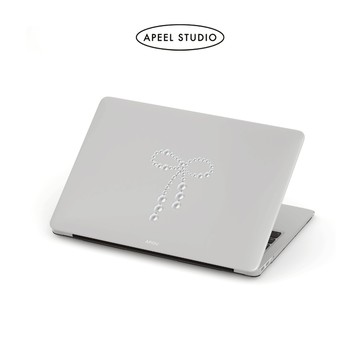 【 APIOU】現貨 珍珠結 MacBook 透明全包防刮保護殼Air Pro 13/14/15/16 M4 M3 M2