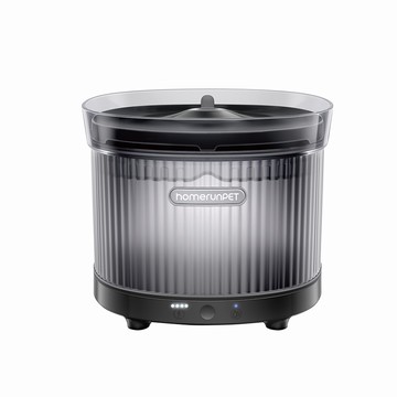 [樂維科技]霍曼雙無線寵物飲水機 玄影黑