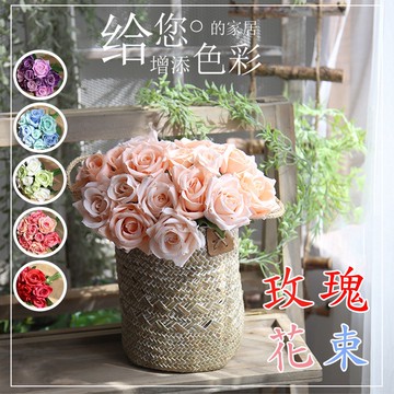 🔥熱銷特賣🔥玫瑰花束 永生花 仿真花 不凋花 仿真玫瑰花束 情人節 節慶送禮 玫瑰花 乾燥花 告白 七夕 生日 婚禮佈置