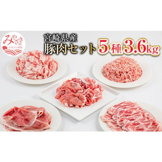 ふるさと納税 宮崎県 宮崎市 宮崎県産 豚肉 5種 3.6kgセット_M144-010