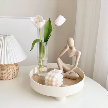 ins風家居創意擺件套裝 抽象雕塑簡約北歐風客廳玄關酒店民宿裝飾