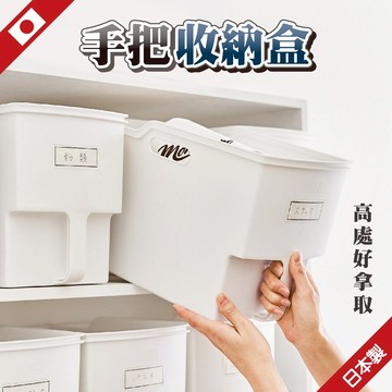 【大容量】日本 手把收納盒 收納盒 收納籃 大容量手把收納盒 置物籃 不動技研 置物盒 日式收納盒 收納盒大