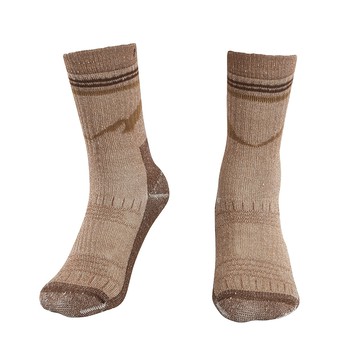 中筒登山厚底羊毛襪(A1ASGZ05N栗子棕/厚底登山襪/毛巾襪／台灣製)