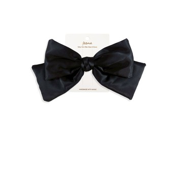 Feena - No.57蝴蝶結髮夾-黑