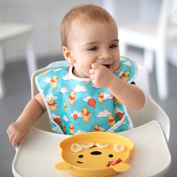 Bumkins 迪士尼寶寶矽膠餐盤(維尼)