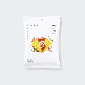 [Bodygoals] 濃郁香酥高蛋白脆片 - 酸奶洋蔥、墨西哥紅椒 (38g/包)-墨西哥紅椒