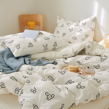 Prielle Bibi 水洗薄被 Q Maru奶油色  180x210cm  奶油色