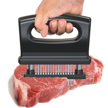 家用48針不銹鋼松肉器叉燒牛筋扎孔入味針牛排嫩肉針敲肉錘食品級