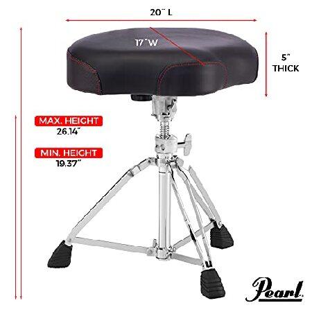 Pearl Roadster Drum Throne Saddle Multi-Core Motorcycle Seat Style (D3500)