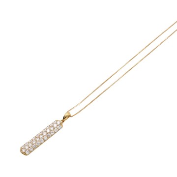 JEWELRY 無品牌珠寶 鑽石 項鍊 18K黃金 【二手名牌BRAND OFF】