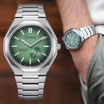CITIZEN星辰 Mechanical系列 Zenshin 60 新鈦度 機械腕錶 40.5mm/NK5020-58X