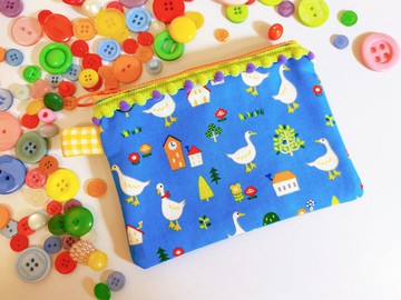 小鴨鴨手作零錢包票卡包小物包