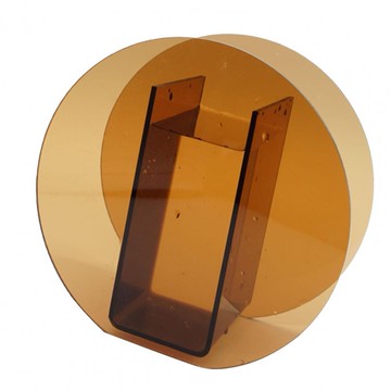 Jiadass Jiadass裝飾花瓶優雅的柔軟丙烯酸精美的客廳書架（Brown Circle）