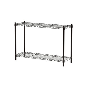 【Y HOUSE】90x30x60公分 輕型兩層鐵架 鐵力士架 層架-烤漆黑