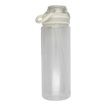 MOCODO 伴佳家 Tritan 彈蓋水壺 946ml 附吸管 寬口設計  透明色 + 白色  1個