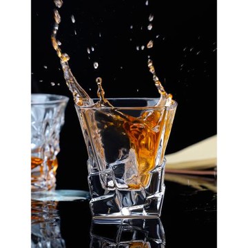 歐式家用水晶威士忌酒杯啤酒杯創意洋酒杯網紅鉆石加厚烈酒杯商用