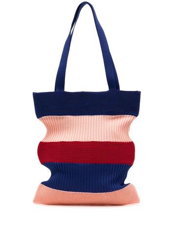 CFCL - Strata ribbed-knit tote bag - unisex - Recycled Polyester - One Size - Blue