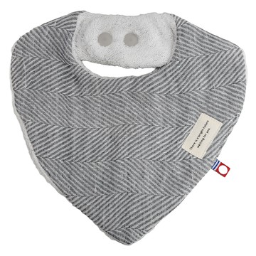 HARTWELL 今治備長碳口水巾 棉 96% 氨綸 4%  23 x 23cm  灰色