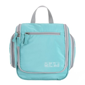 iSFun 手提便攜旅行防水可掛摺疊盥洗包  25 x 22 x 7.5cm  薄荷綠