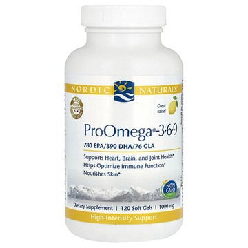 Nordic Naturals, ProOmega 3-6-9，檸檬味，120 粒軟膠囊