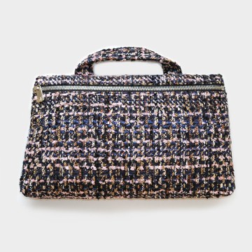 手提化妝包 - 粉&海軍藍