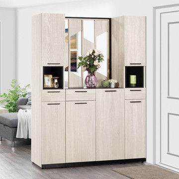 MUNA家居 伊凡卡4.7X6.5尺玄關屏風鞋櫃(全組)(8685) 140X38X197cm