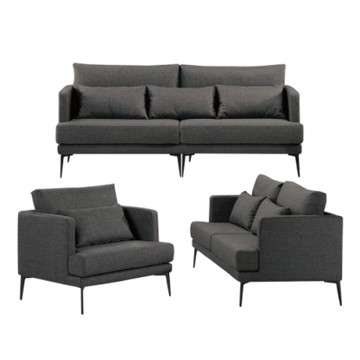 文創集 伯爾尼  現代透氣可拆洗棉麻布沙發組合(1+2+3人座組合)-197x82.5x68.5cm免組