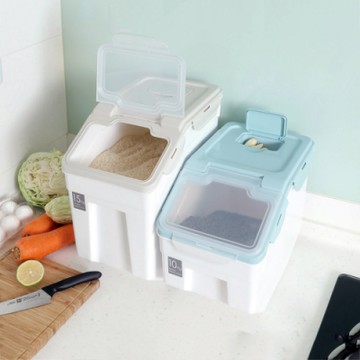 創意達人禾良密封式儲米桶(10KG+15KG)-2入組