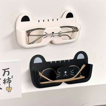 🅰️壁掛貓咪鏡盒 壁掛眼鏡架 眼鏡收納架 老花眼鏡收納 眼鏡展示架 壁掛收納 眼鏡收納 墨鏡架 太陽眼鏡架 XKTA
