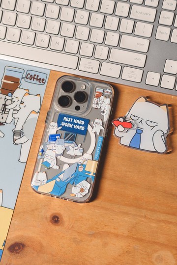厭世貓扮工日常 透明MAGSAFE CASE
