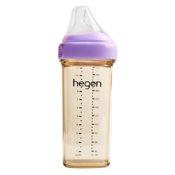 [福利商品]7-12_hegen-金色奇蹟ppsu多功能方圓型寬口奶瓶-漾紫-330ml-1個