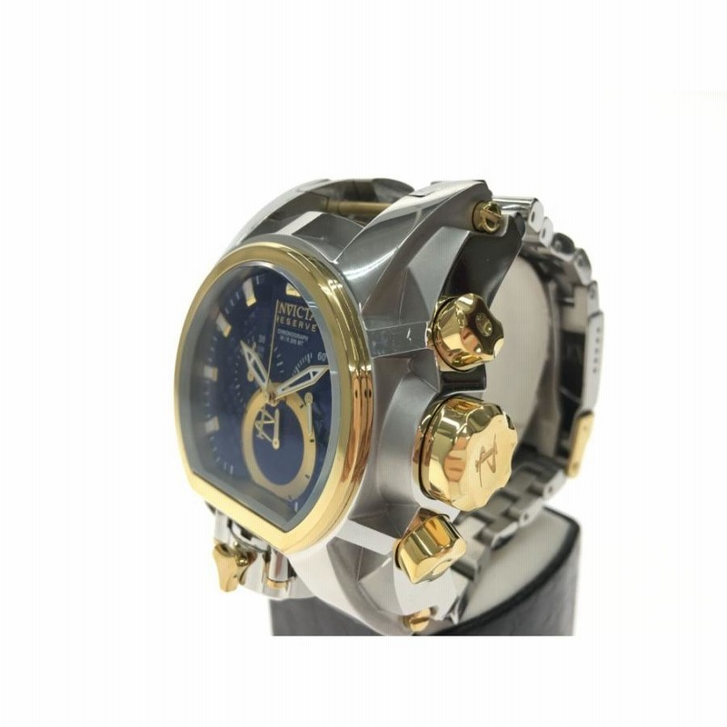▽▽ invicta メンズ腕時計 クオーツ ダブルフェイス BOLT ZEUS